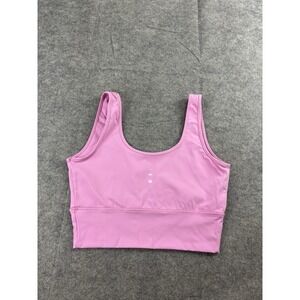 Elastique Athletics Bubblegum Pink Microperle Sports Bra Women's M Pilates Yoga